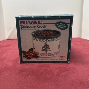 Rival Electric Potpourri Simmering Christmas Crock Christmas Tree Design TESTED - Picture 1 of 6