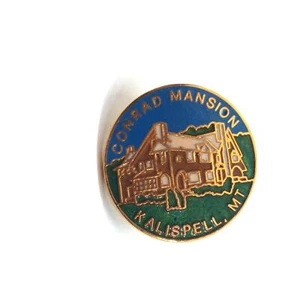 Conrad Mansion Kalispell Montana Pin Souvenir Vintage Revers Emaille Sammlerstück - Bild 1 von 3