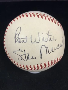 Stan Musial Signed Baseball ONL Giles Cardinals HOF Autograph Vintage PSA/DNA - Picture 1 of 7