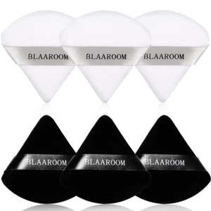 6 Pieces Powder Puff for Face Powder Makeup Puff Velour Soft Triangle Powder Puf - Picture 1 of 12