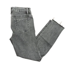 Tractr Girl’s Midrise Fray Hem Jeans Gray Size 12 NWT - Picture 1 of 8