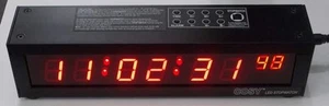 8 Digit LED Stopwatch , Daily Alarm Clock - Sports and Fitness Clock- 1" Digits - Picture 1 of 1