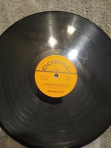 The McGuire Sisters – Heart/Young And Foolish- 1954 Coral 10" 78 - Picture 1 of 2