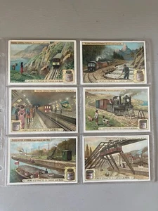 DIVERSI SISTEMI DI FERROVIA S 959 Serie Completa Figurine LIEBIG ITA - Picture 1 of 6
