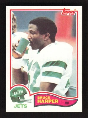 1982 Topps Football Bruce Harper #169 New York Jets - Image 1 of 2