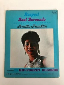 ARETHA FRANKLIN Respect B/W Soul Serenade HIP POCKET HP24 4" 45rpm Vinyl SEALED - Imagen 1 de 2