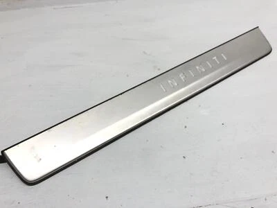 INFINTI QX80 2019-2021 PUERTA DELANTERA IZQUIERDA PLACA DE UMBRAL DE DESGASTE 999G636030 OEM *NOTAS Foto 1 de 4
