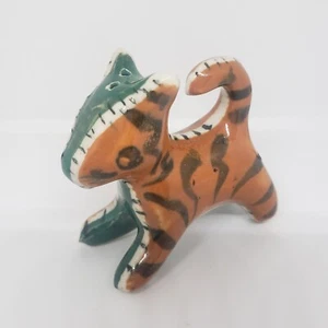 Vintage Napco genähter Tiger Pfefferstreuer 3-1/2 Japan 50er Jahre ohne Salz Ersatz - Bild 1 von 14