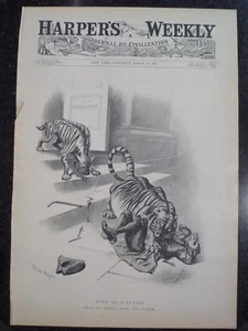 Tammany Hall Boss Thomas Platt Lexow's Commission New York Harper's 1894 - Bild 1 von 1