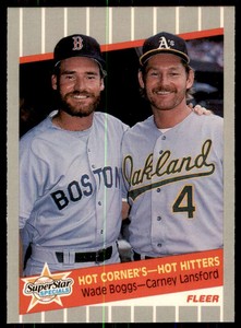 1989 Fleer Super Star Specials Wade Boggs - Carney Lansford Boston Red Sox #633
