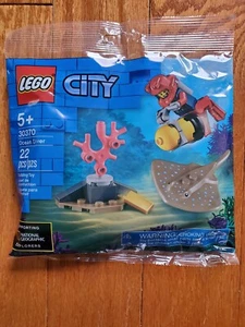 Lego 30370 Ozean Taucher Polybeutel Tauchen Minifiguren mit Stachelrochen Neu im Paket - Bild 1 von 1
