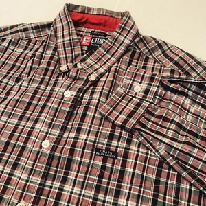 Ralph Lauren Chaps Long Sleeve Button Down Shirt Mens XL Multicolor Plaid Stripe - Picture 1 of 6