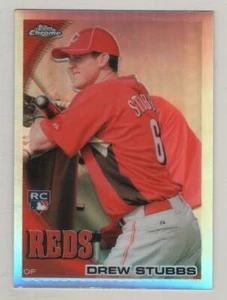 2010 Topps Chrome Refractor #219 Drew Stubbs Cincinnati Reds RC BV$6 - Picture 1 of 1