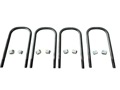 LR SERIES 2/2A/3 SWB PETROL- FRONT LEAF SPRING U BOLT KIT 562637/562641 (WB-B1) - Image 1 of 2