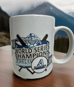 2001 Mug Arizona Diamondbacks World Series Champions White Mug MLB By Linyi - Picture 1 of 17