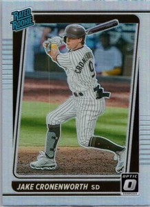 2021 Donruss Optic #62 Jake Cronenworth Carolina Blue & White - Picture 1 of 2