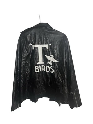 Disfraz Grease T-Birds Danny Zuko Hombre Imitación Cuero Chaqueta XL Foto 1 de 4