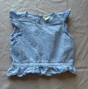 Girls Crewcuts By J.Crew Pinstriped Top Size 4/5 - Picture 1 of 3
