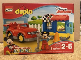 Lego DUPLO 10829 Disney Jr. Mickey's Workshop Mickey Mouse Clubhouse & Race Car