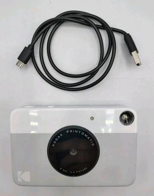 Cámara digital KODAK Printomatic impresión instantánea a color USB blanca y gris funciona LEER Foto 1 de 4
