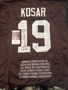 Bernie Kosar Autographed Jersey With Career Stats RARE - Picture 1 of 2
