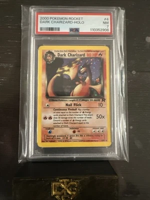 Pokémon Dark Charizard TCG Holo Rare Card 4/82 PSA 7 NM - Image 1 of 2