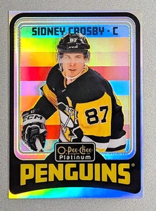 Sidney Crosby 2024-25 Upper Deck O-Pee-Chee Platinum #R1 Retro Rainbow Penguins - Picture 1 of 2