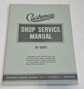 Cushman Motor Scooter (60 Series) Shop Service Manual - Picture 1 of 4