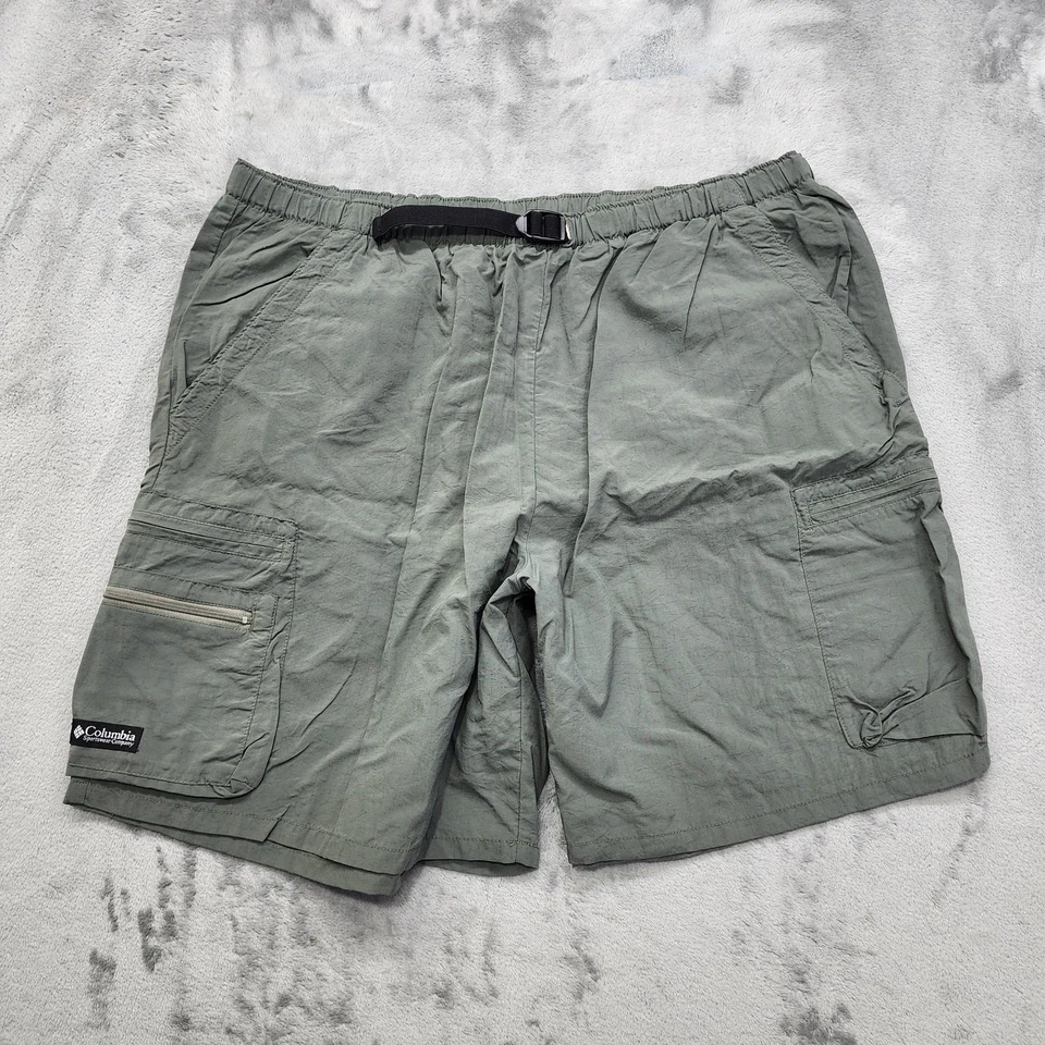 Pantalones Cortos Columbia De Colección Para Hombre XL Gris Forrado con Cinturón Carga Pesca Caza Aire Libre Foto 1 de 4