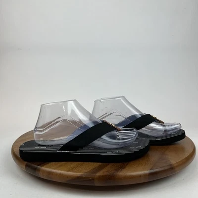 Nuevas sandalias chanclas Tommy Hilfiger cemile negras a rayas talla 9 M para mujer Foto 1 de 4