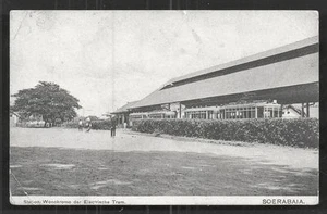 Soerabaia Surabaya Tram Station Wonokromo Java Indonesia 1920s - Picture 1 of 1