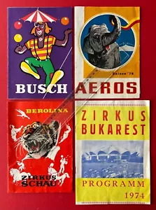 4 x DDR Zirkus Programm 1973 - 1976 Zirkus Busch, Aeros, Berolina ( F23472 - Bild 1 von 10
