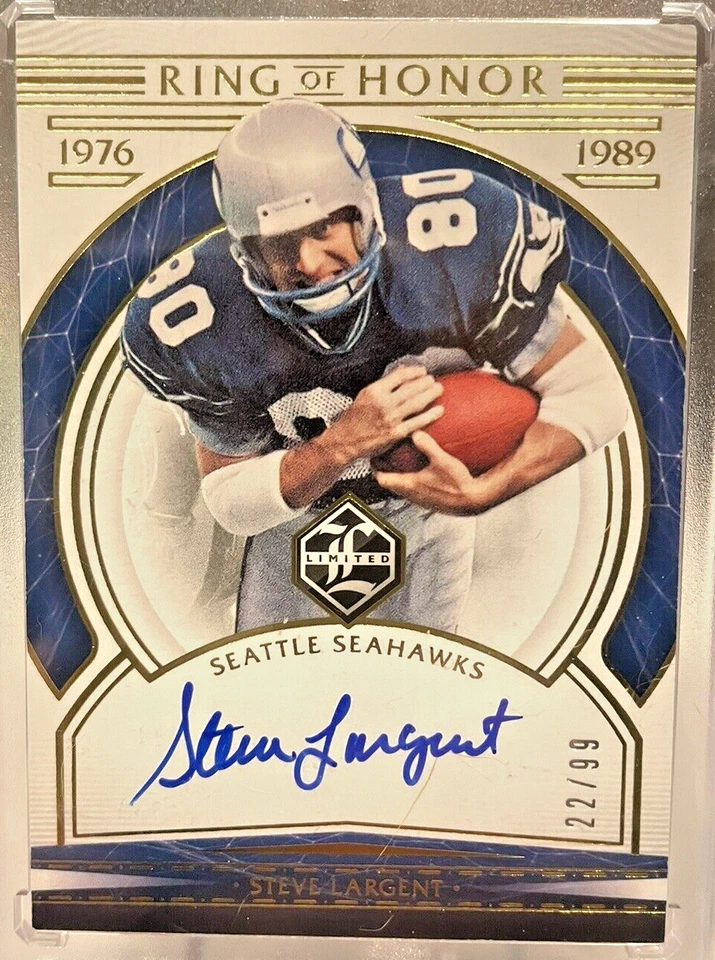 2020 Limited STEVE LARGENT Auto #22/99!! Seahawks HOF - Image 1 of 1