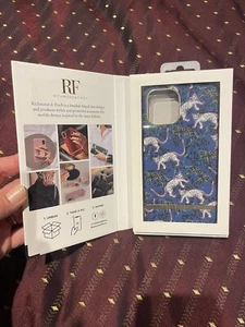 Richmond & Finch Blue Leopard iPhone 12 Pro Max Phone Case BNIB - Zdjęcie 1 z 3