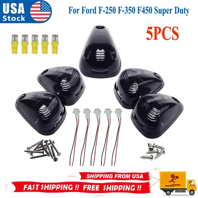 5 luces LED de humo para techo de cabina marcador ámbar para Ford F-250 F-350 F450 Super Duty Foto 1 de 4