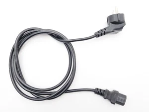 RIGHT ANGLE EU POWER CABLE PLUG VOLEX AC EXTENSION CORD 1.8m 6ft CEE C13 - Picture 1 of 5
