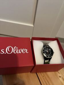 S.Oliver Unisex Analog Quarz Armbanduhr SO-2998-PQ Wasserdicht Trendig