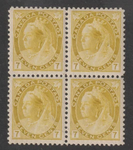 Canada Queen Victoria "numeral issue" Scott 81 Mint NH block XF Gem CV $3000 - Bild 1 von 2