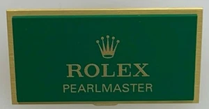 Rolex President Pearlmaster genuino latón verde, mini placa - Imagen 1 de 2