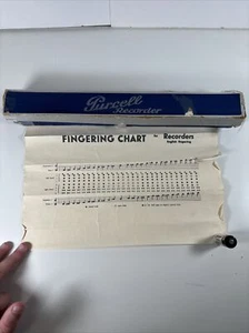 Grabadora de flauta de madera Purcell vintage - Hecha en Alemania con caja original - Imagen 1 de 3
