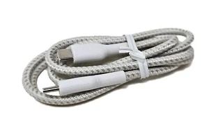 Belkin USB-C Cable, Braided Boost Charging Wire USB-C To USB-C, 1m/ 3.3ft, White - Picture 1 of 6