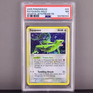 Pokémon Rayquaza Holo Deoxys Jetstream 2005 TD PSA 7 - ¡Cielo Dragon Glory! - Imagen 1 de 2