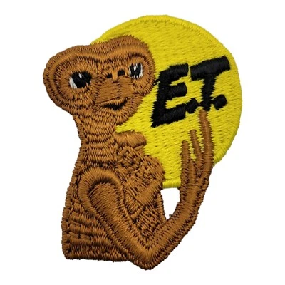 IRON ON 1982 ET Movie Alien Vintage Style Retro Embroidered Patch Applique NEW - Image 1 of 2