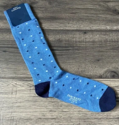 Calcetines De Lunares Azules HACKETT LONDON BNWT - Imagen 1 de 4