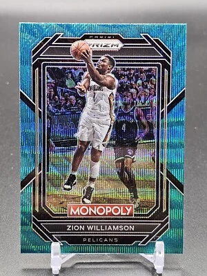 Zion Williamson 2022-23 Panini Monopoly Blue Teal Prizm - Image 1 of 2