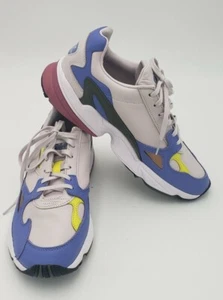Adidas Talla 10 Mujer Originales Falcon Zapatilla Informal Azul Gris F97446 - Imagen 1 de 9