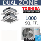 Aircon Dual 2 Zone Ductless Mini Split AC Heat Pump: 12000 x 2 Ceiling Cassettes