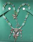 Discontinued Silver Kirk's Folly Magical Fairy Necklace, Signed (minor damage)