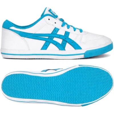 Asics Onitsuka Tiger Aaron GS Kinder Sneaker Schuhe Skater weiß türkis-blau NEU - Bild 1 von 4