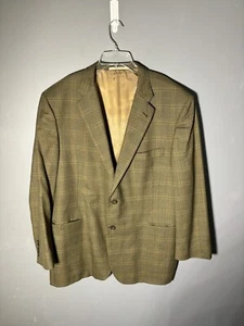 Burberry London Plaid Wool Blazer Size 48R - Picture 1 of 4